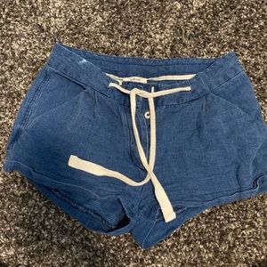 Aritzia flowy denim shorts